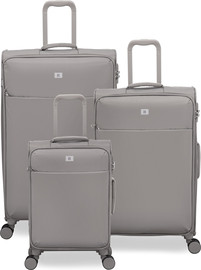 It Luggage סט מזוודות בד קלות 3 יח' 30/25/20 מבית IT Luggage דגם Lustrous Luxe בצבע אפור ירח